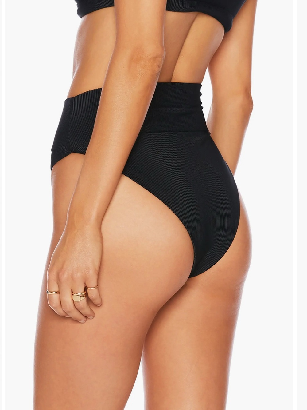 Beach Riot Set: Sophia Ribbed Bikini Top& Highway Ribbed Bikini Bottom; Large - Picture 7 of 14